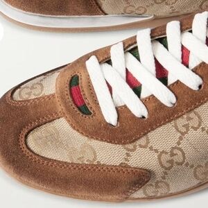 Gucci Brown and Beige Sneakers